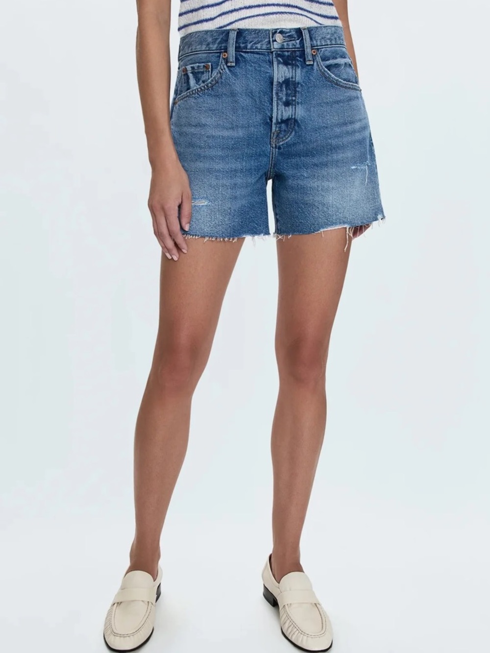 Pistola Andie Shorts in Thesis Distressed